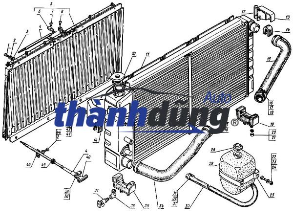 két nước, ống nước hồi két nước