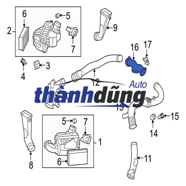 CỔ HÚT GIÓ MAZDA BT50 2.2 2014 | AB39-9C62-3BG - Ảnh 5