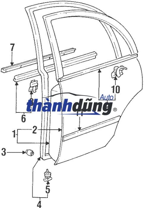 CÁNH CỬA TRƯỚC PHỤ XE HYUNDAI CRETA | 76004A0500 - Ảnh 3