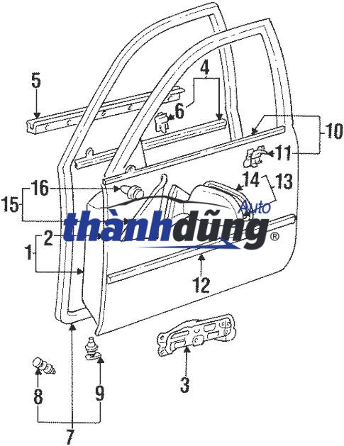 CÁNH CỬA TRƯỚC PHỤ XE HYUNDAI CRETA | 76004A0500 - Ảnh 4