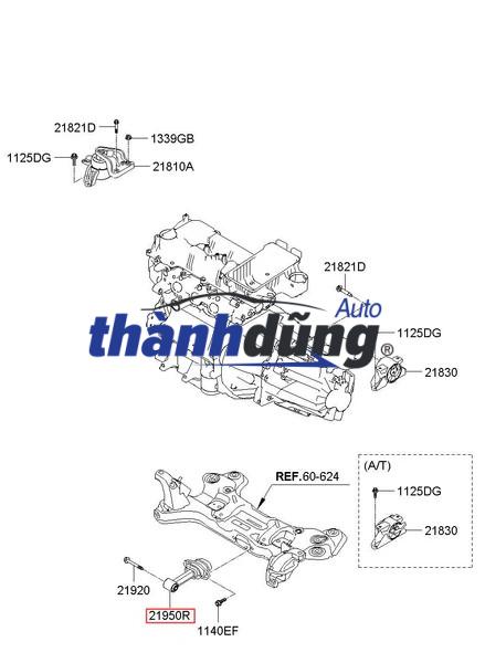 CAO SU CHÂN MÁY SỐ 8 XE NISSAN SUNNY | 113601HC2B - Ảnh 5