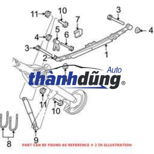 BỘ LÁ NHÍP SAU FORD RANGER 2014 | EB3C5B669F2F - Ảnh 6