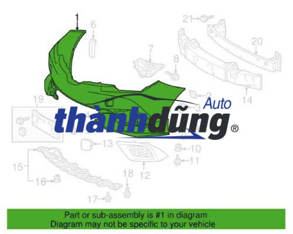 ỐP BA ĐỜ SỐC TRƯỚC NISSAN NAVARA 2015 | 21960114JA - Ảnh 4