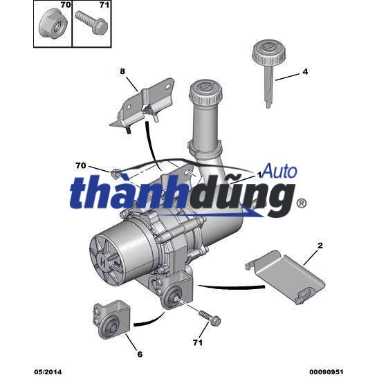 BƠM TRỢ LỰC LÁI PEUGEOT 307 2008-2013 | 9676734380 - Ảnh 3