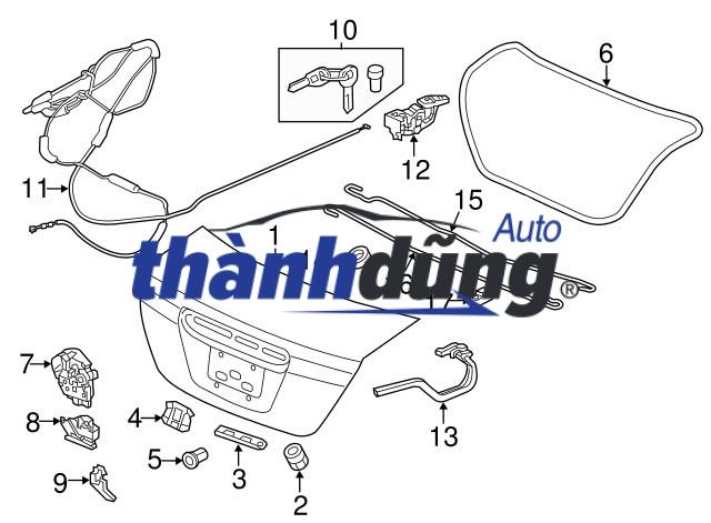 THẢM LÓT CỐP HẬU XE HONDA CIVIC 2010 | 84620SNAA00 - Ảnh 4