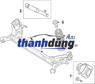 DẦM CẦU TRƯỚC HYUNDAI MIGHTY 2006 | 51110-5H001 - Ảnh 3