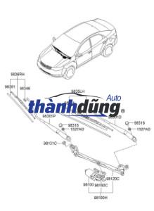 CƠ CẤU GẠT MƯA DAEWOO LANOS 2003 | 96303360 - Ảnh 4