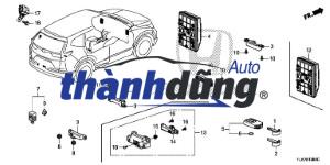 CÔNG TẮC MỞ CỐP SAU XE HYUNDAI TUCSON 2017 | 96740D3100 - Ảnh 4