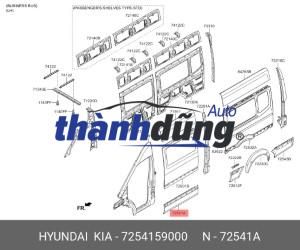 BI ĐẨY CỬA SỔ TRỜI HYUNDAI SANTAFE 2015 | 816363S010 - Ảnh 5