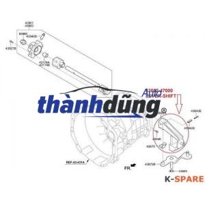 CẦN CHUYỂN SỐ HYUNDAI HD78 2006-2016 | 4388247000 - Ảnh 4