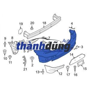 NẸP MẠ BA ĐỜ SỐC SAU MERCEDES C200 2018 | 2058850401 - Ảnh 5