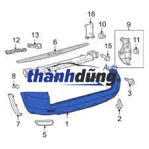 NẸP MẠ BA ĐỜ SỐC SAU MERCEDES C200 2018 | 2058850401 - Ảnh 4