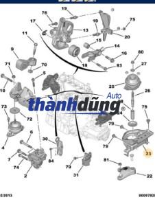 GIÁ BẮT CHÂN MÁY HỘP SỐ XE HYUNDAI SANTAFE 2019 | 452114G430 - Ảnh 4