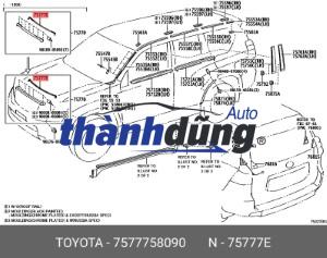 NẸP MẠ NẮP CAPO FORD ESCAPE 2010 | 4E116507E0AF - Ảnh 4