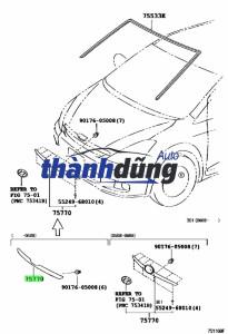 NẸP NÓC TRÁI MITSUBISHI MIRAGE | 7400A373 - Ảnh 4