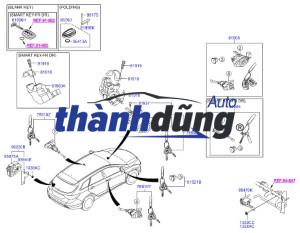 KHÓA CỘT LÁI HYUNDAI I10 2013-2017 | 819001R700 - Ảnh 3