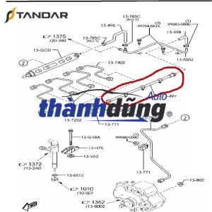 ỐNG DẦU HỒI KIM PHUN MAZDA BT50 2008-2014 | WE011349Y - Ảnh 4
