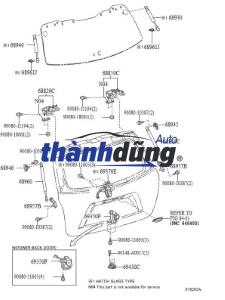 BẢN LỀ CỐP HẬU PHẢI TOYOTA CROSS 2023 | 688100A030 - Ảnh 4
