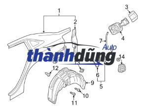 KHÓA NẮP BÌNH XĂNG PEUGEOT 3008 | 9810871780 - Ảnh 4