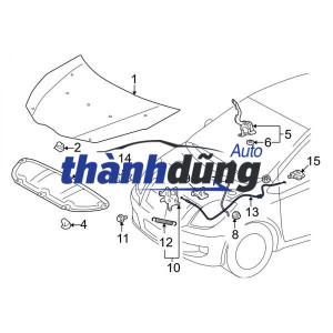TY KHÓA CAPO FORD FOCUS NHỰA 2009 | 4M5AA16B970AB - Ảnh 5