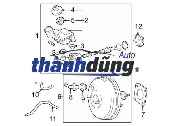 BÌNH NHỚT TRỢ LỰC THẮNG XE NISSAN NAVARA 2014 | 46091EB70A - Ảnh 4