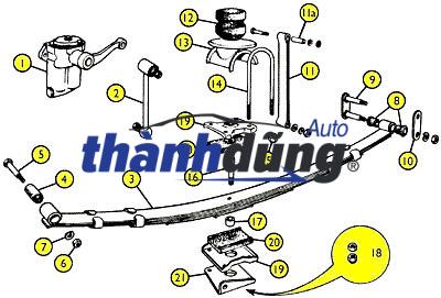 GIẢM CHẤN NHÍP SAU FORD RANGER 3.2 2017 | AB315K570BC - Ảnh 4
