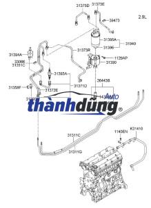 SẤY NHIÊN LIỆU HYUNDAI TERRACAN 2.9L | 31394-H1950 - Ảnh 4
