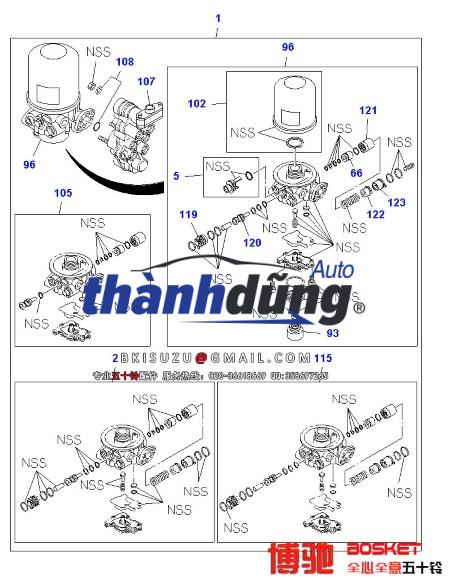 BẦU XẢ HƠI XE ISUZU FVM 15 TẤN | 1481902771 - Ảnh 4