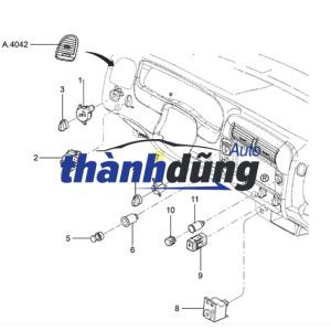 CÔNG TẮC CÀI CẦU FORD RANGER 2015 | AB39-7Z155-BA - Ảnh 3