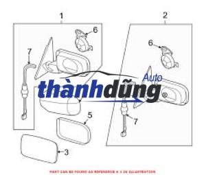 GỌNG GƯƠNG TRÁI KIA K165 | 0K60A69110E - Ảnh 4