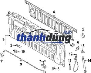 CÁP TREO THÙNG SAU FORD RANGER 2013 | 6M34J21952BA - Ảnh 4