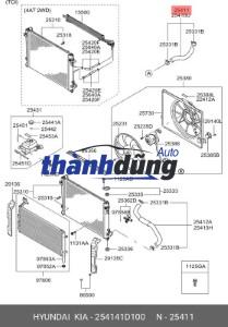 ỐNG NƯỚC RA HYUNDAI TERRACAN 2005 | 0K88R13540 - Ảnh 4