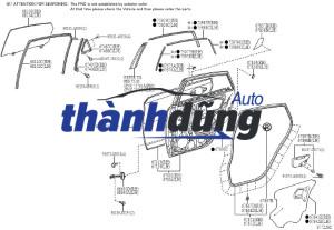 ỐP NHỰA KÍNH SAU TRÁI XE HONDA CITY 2019 | 72721T9AT01 - Ảnh 4