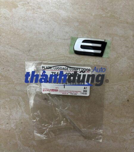 chữ e cốp hậu toyota vios nsp150 | 75444-0d340
