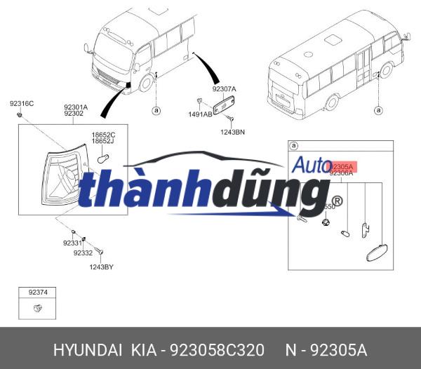 NẮP THÔNG GIÓ ĐUÔI XE PHỤ HYUNDAI COUNTY | 87740-5A100 - Ảnh 4