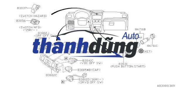 Nút đề nổ start stop MAZDA 2 | BJS7663S0 - Ảnh 4