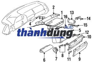 Ổ KHÓA CỐP ĐỰNG ĐỒ XE TOYOTA INNOVA 2010 | 69056-0K010 - Ảnh 5