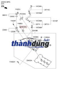 NẮP CHỤP VAN OCV HYUNDAI EQUUS | 245703C110 - Ảnh 5