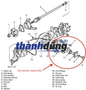 PHỚT ĐÙM CẦU FORD TRANSIT 2007 | 3C1114A052AA - Ảnh 6