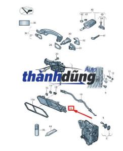 TAY MỞ CỬA ĐOẠN NGẮN HYUNDAI CRETA 2018 | 83652A0020 - Ảnh 5