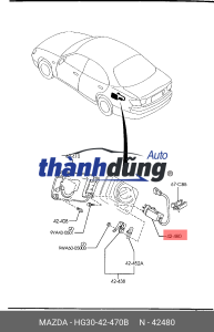 MÔ TƠ MỞ NẮP BÌNH DẦU FORD EVEREST 2008 | HG30-42-470B - Ảnh 5