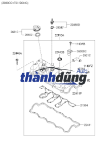 NẮP CHẶN NHỚT KIA FRONTIER 140 | 0K65A10225C - Ảnh 3