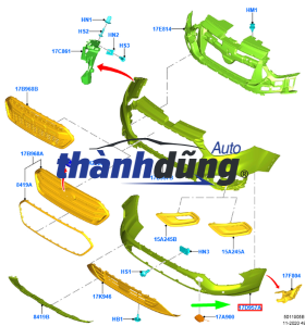 BA ĐỜ SỐC TRƯỚC MAZDA BT50 2014 | UC2M50031C - Ảnh 4