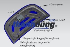 NẮP CAPO XE HYUNDAI HD120 2013 | 715006B000 - Ảnh 4