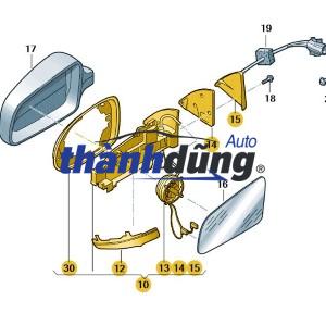 ỐP GƯƠNG CHIẾU HẬU XE MITSUBISHI PAJERO 2020 | 7632D995XA - Ảnh 4