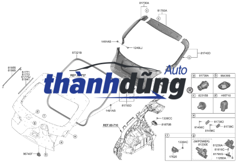 Ổ NGẬM CỐP HẬU XE CHEVROLET CAPTIVA 2.0L | 95040417 - Ảnh 4