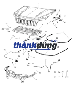 GIOĂNG NẮP CAPO KIA K190 2004-2010 | 864314E000 - Ảnh 4