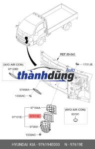 HỘP LỌC GIÓ ĐIỀU HÒA KIA BONGO 3 | 973694E000 - Ảnh 4