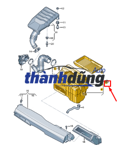 LỌC GIÓ ĐỘNG CƠ SUZUKI CIAZ 265X166X43 | 1378058M00 - Ảnh 5