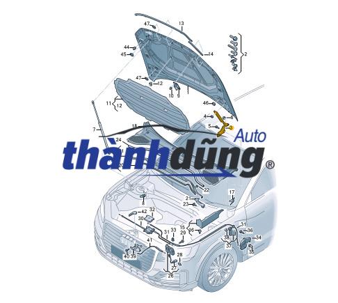 BẢN LỀ NẮP CAPO XE NISSAN NAVARA 2017 | F54014JAMA - Ảnh 4